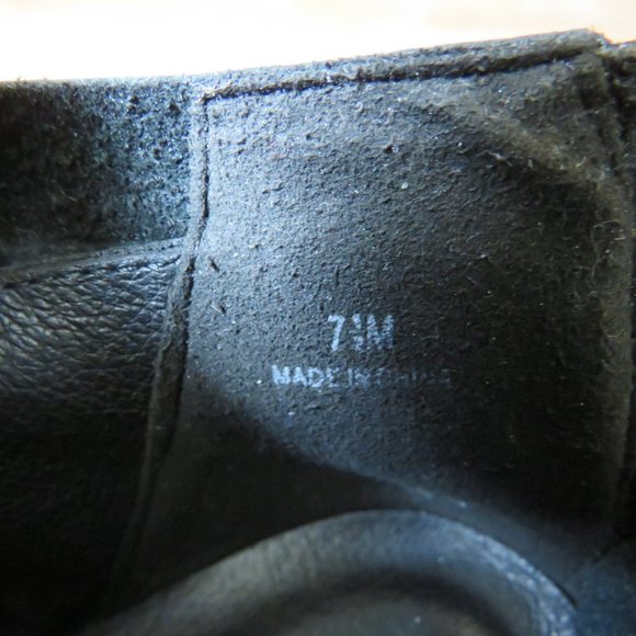 Eileen Fisher Women’s Black Leather Criss Cross Ankle Boots Clogs 7.5 - Picture 10 of 12